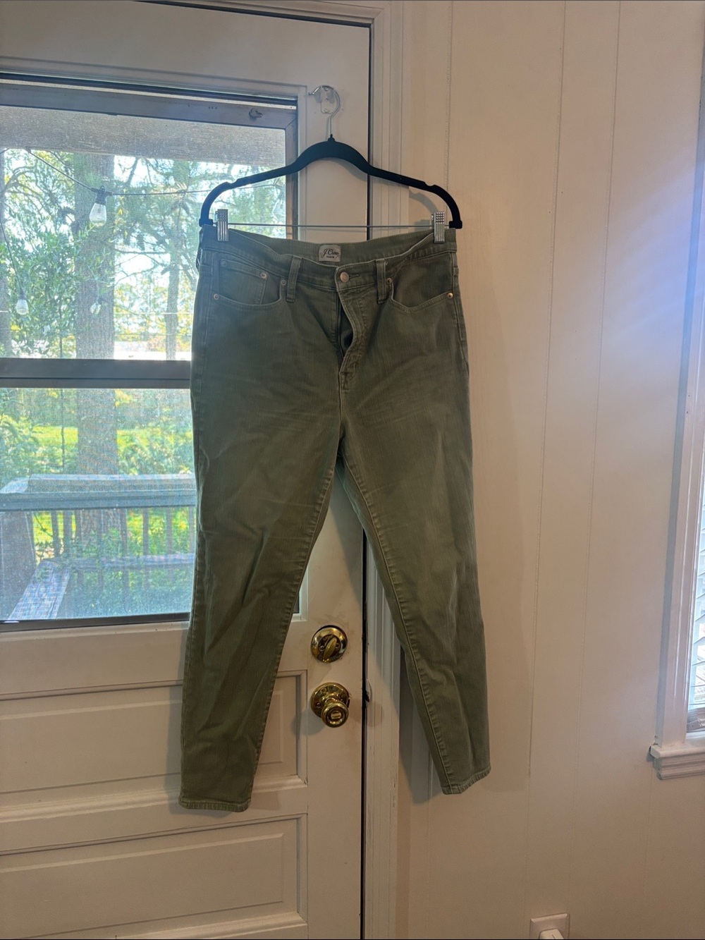 J crew Olive green skinny Jeans